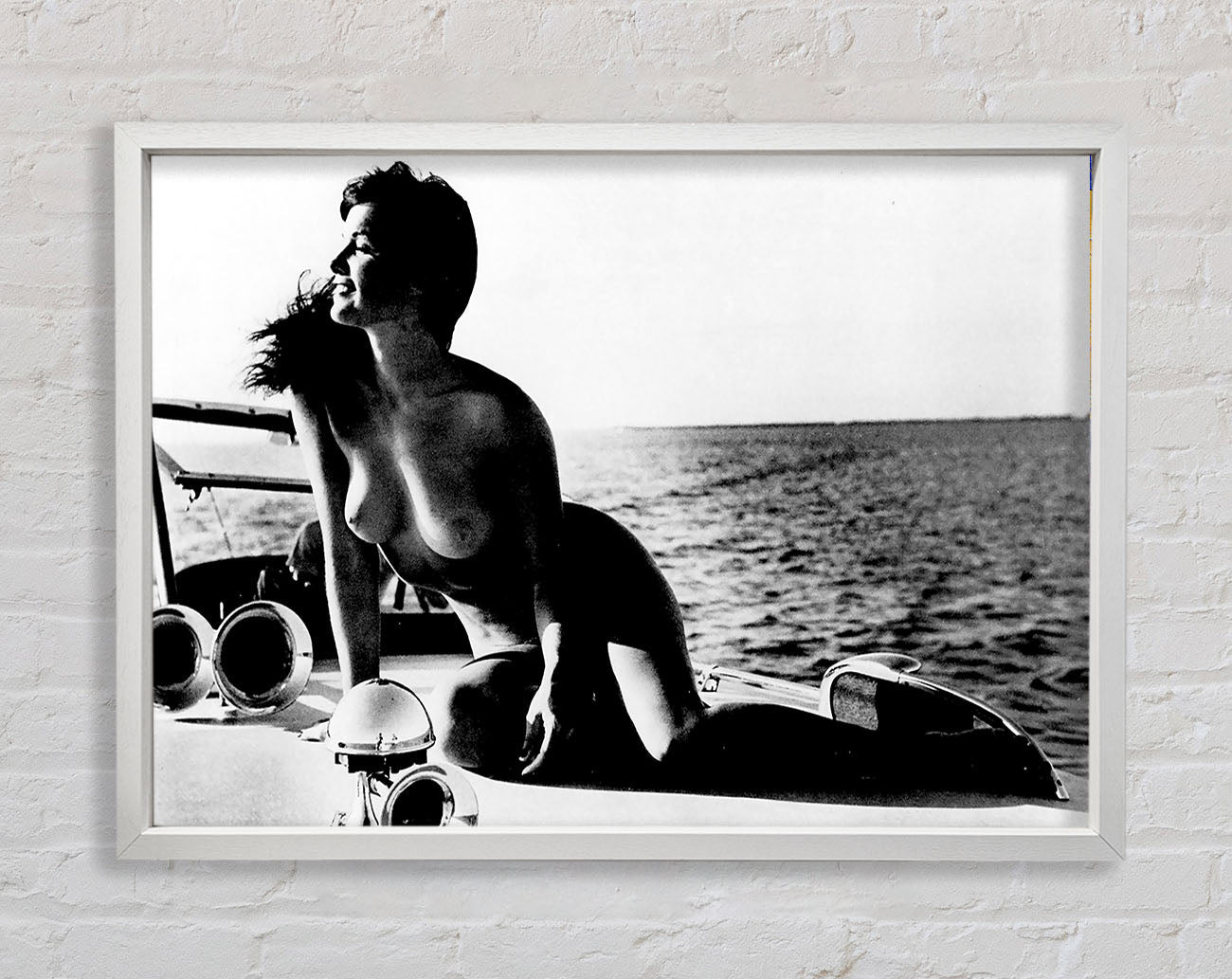 Betty Page Nude Framed Wall Art
