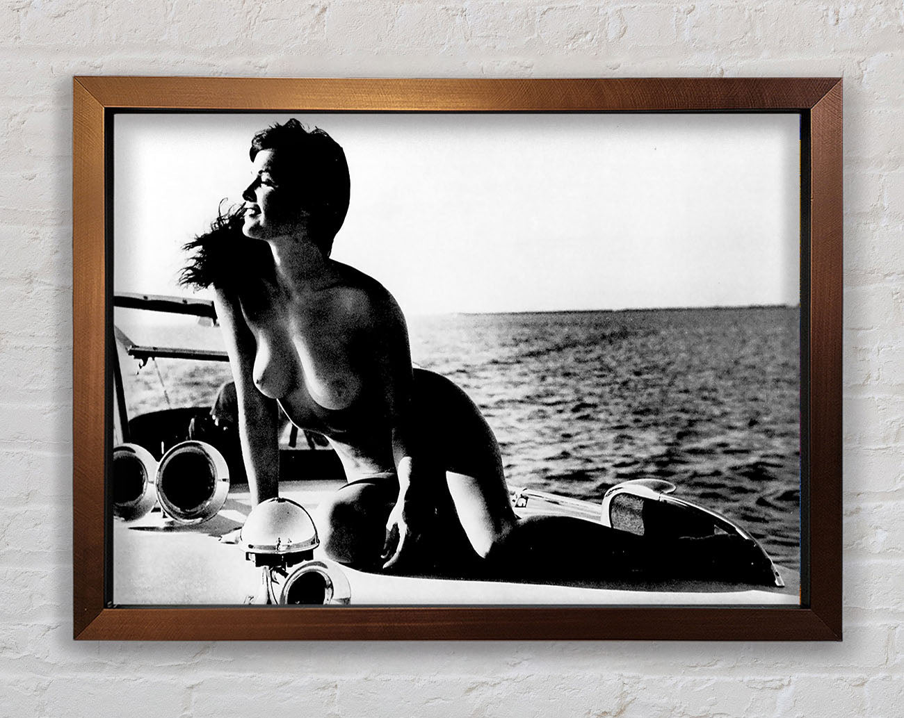 Betty Page Nude Framed Wall Art