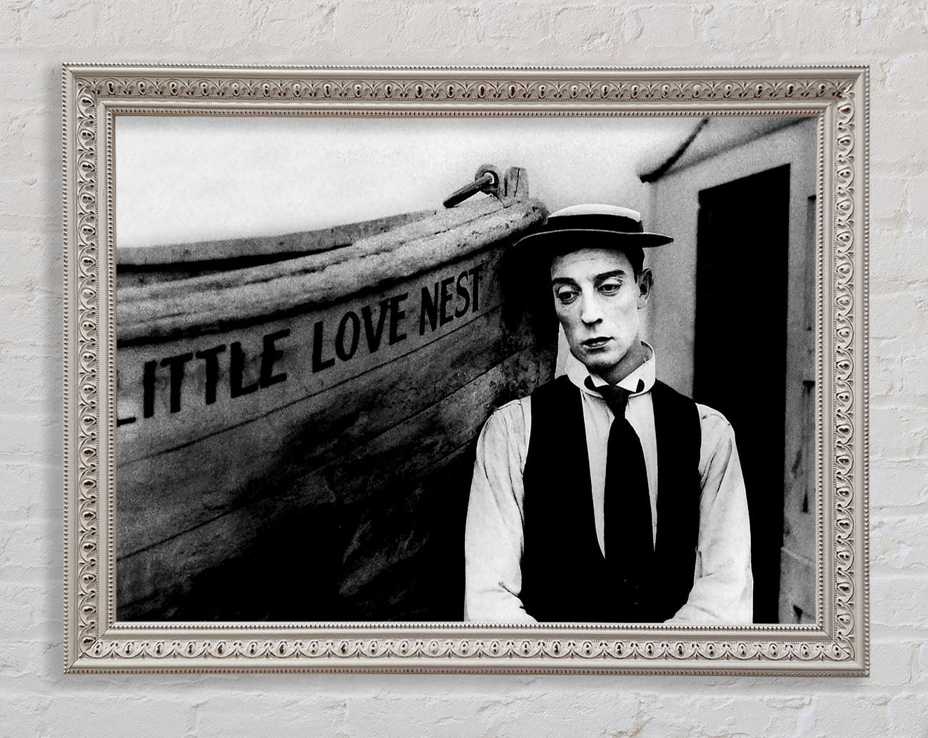Buster Keaton Little Love Nest Framed Wall Art