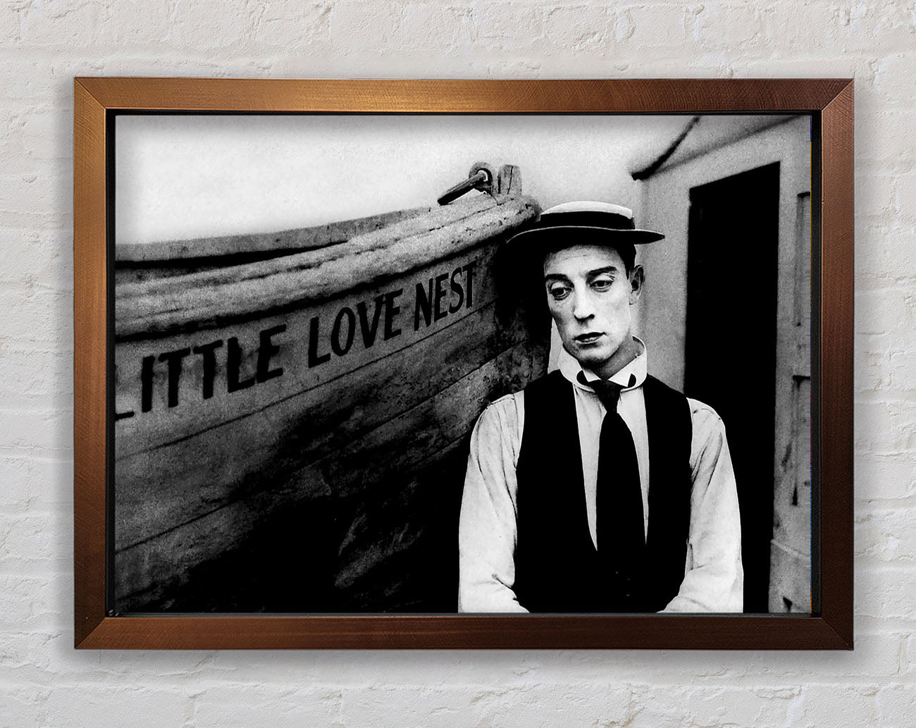 Buster Keaton Little Love Nest Framed Wall Art