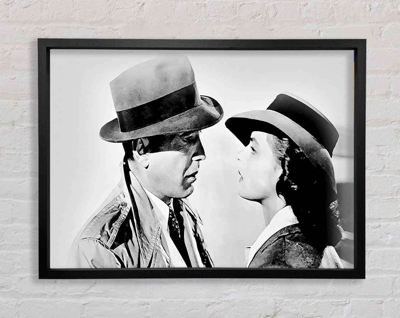 Casablanca The Look B n W Framed Wall Art