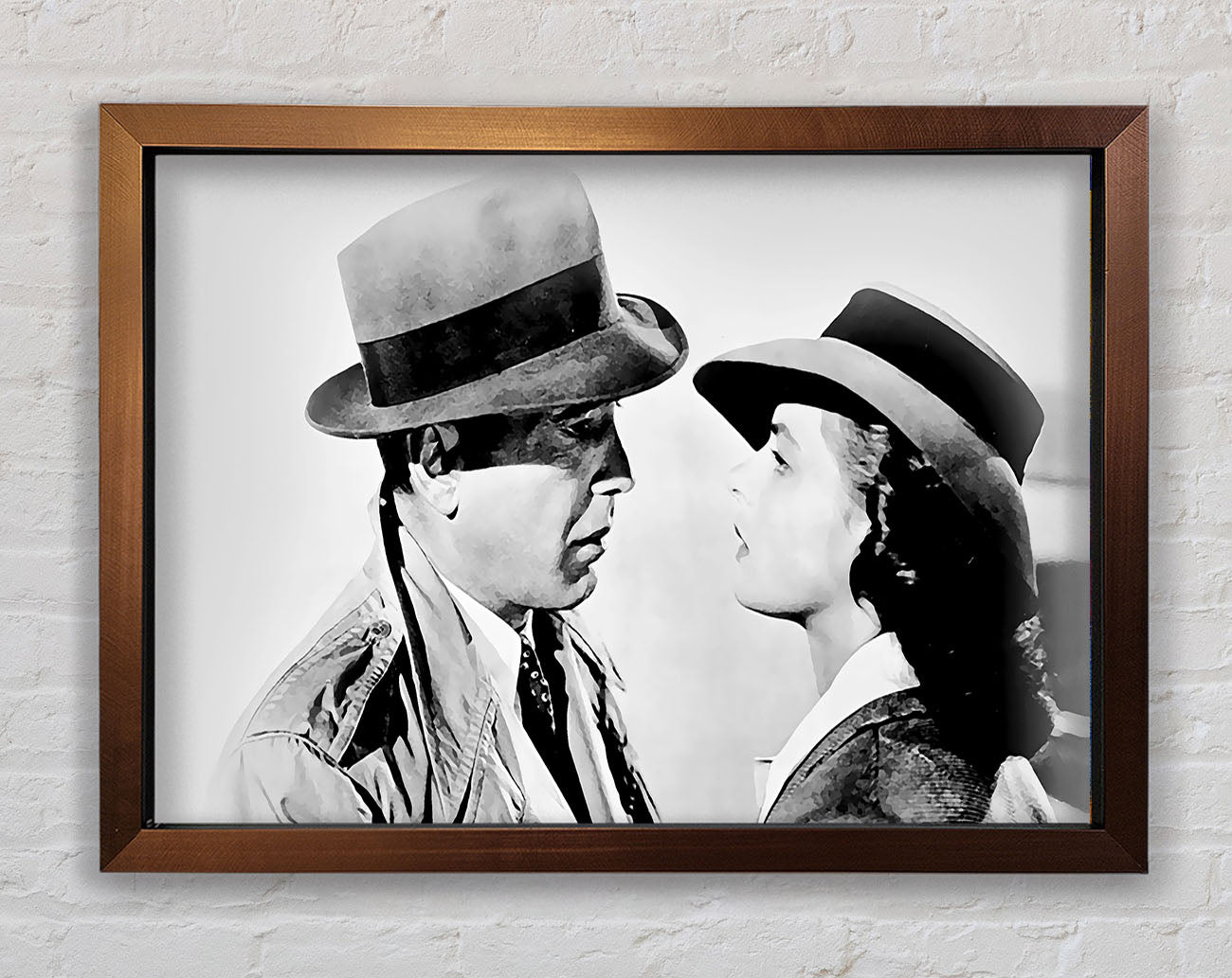 Casablanca The Look B n W Framed Wall Art