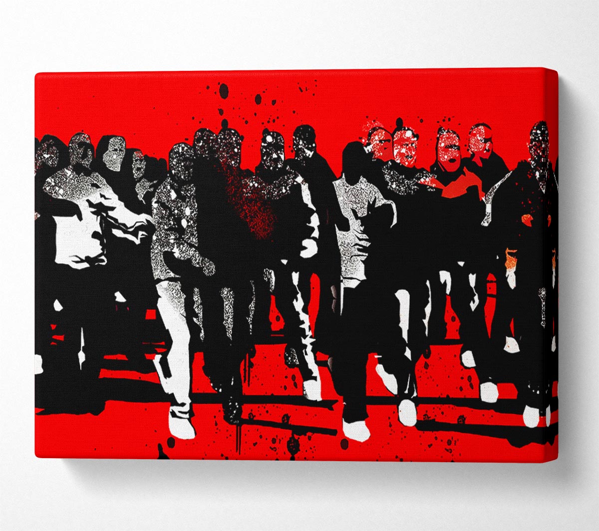Football Factory Battle Canvas Wall Art