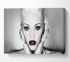 Gwen Stefani Red Lips Canvas Wall Art