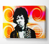 Jimi Hendrix Swirls Canvas Wall Art