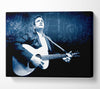 Johnny Cash Blue Canvas Wall Art