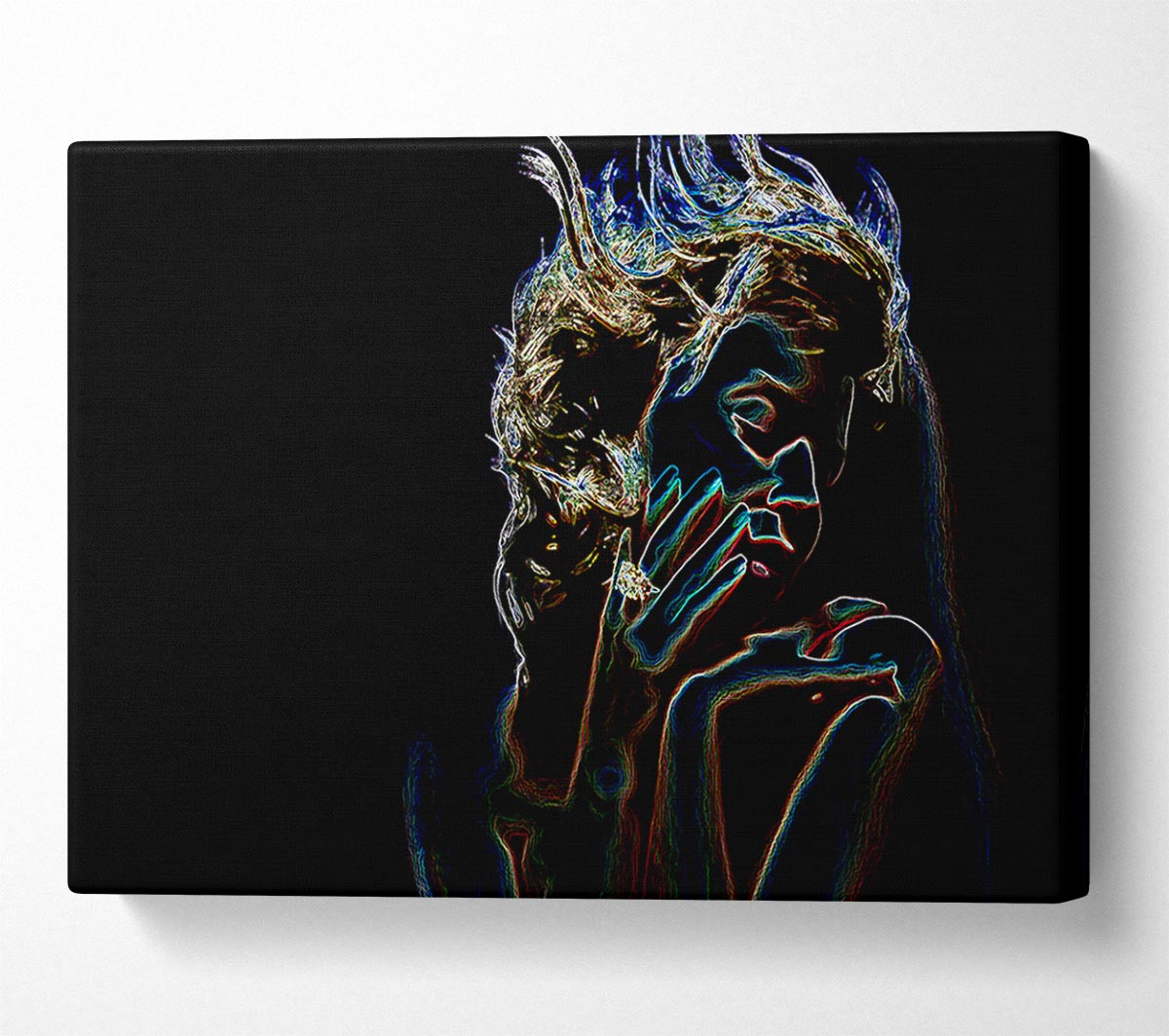 Kylie Minogue Psychedelic Canvas Wall Art
