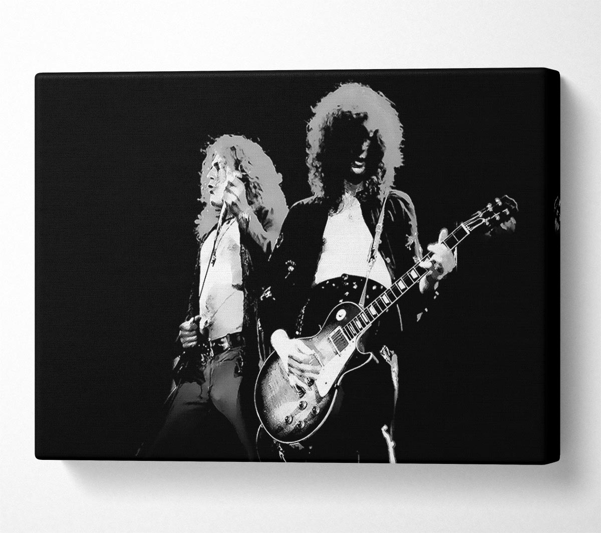 Led Zepplin On Stage Canvas Wall Art