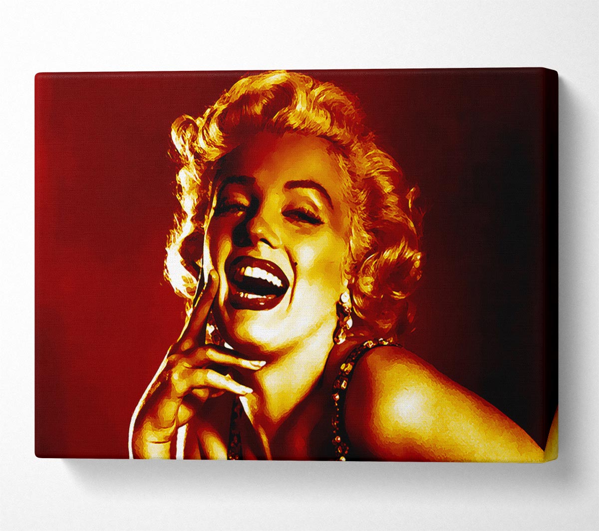 Marilyn Monroe Gold Canvas Wall Art