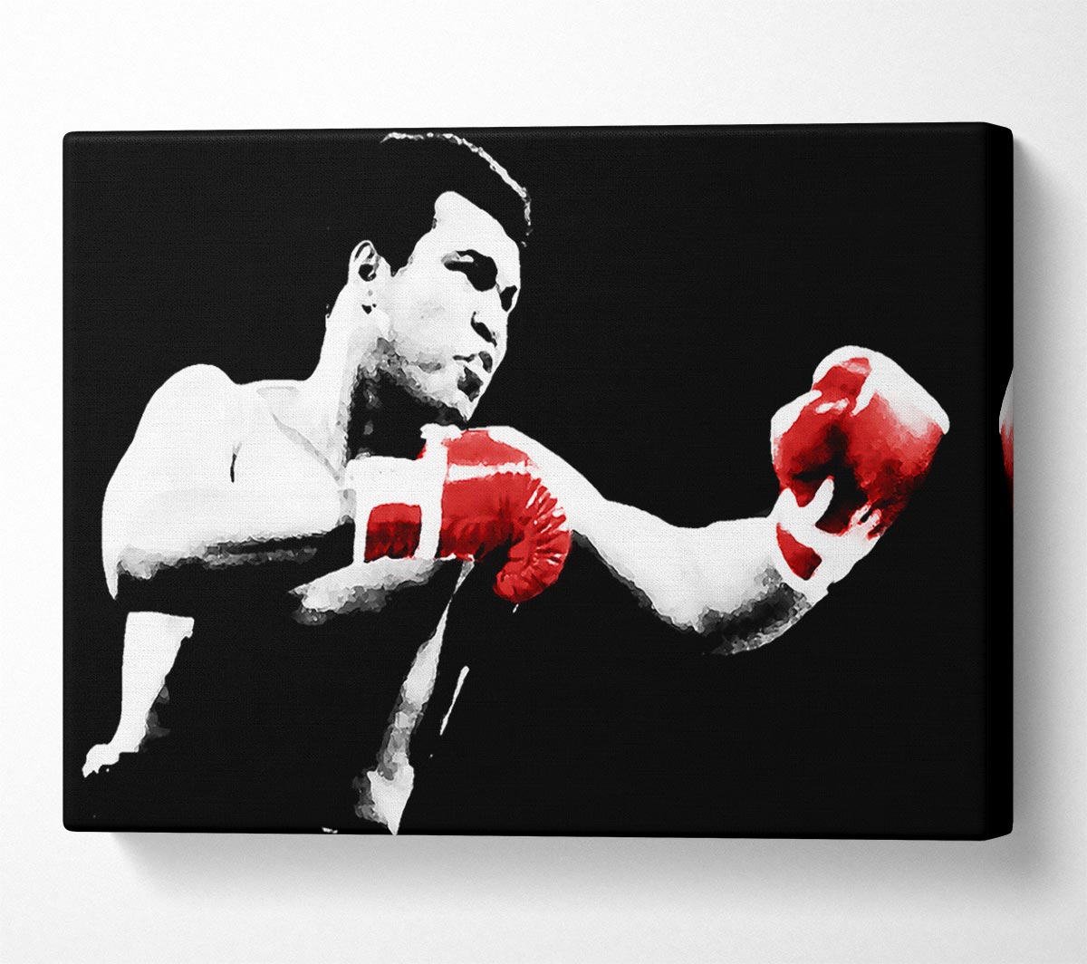 Muhammad Ali Red Boxing Gloves Canvas Wall Art