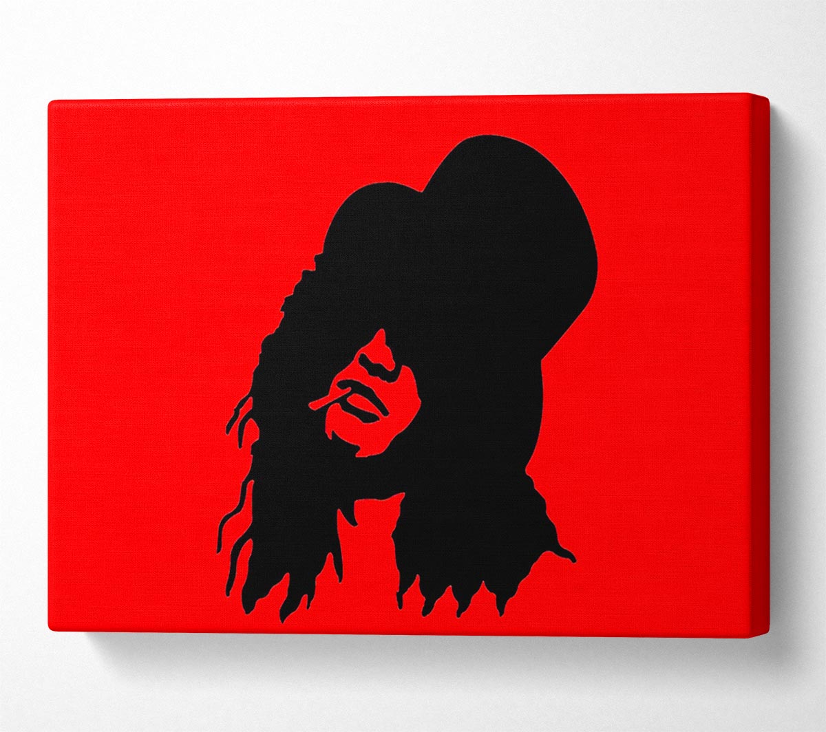 Slash Red Canvas Wall Art