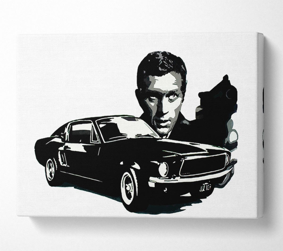 Steve Mcqueen Bullitt Canvas Wall Art