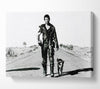 Mad Max Highway Walk With Dog B n W Canvas Wall Art