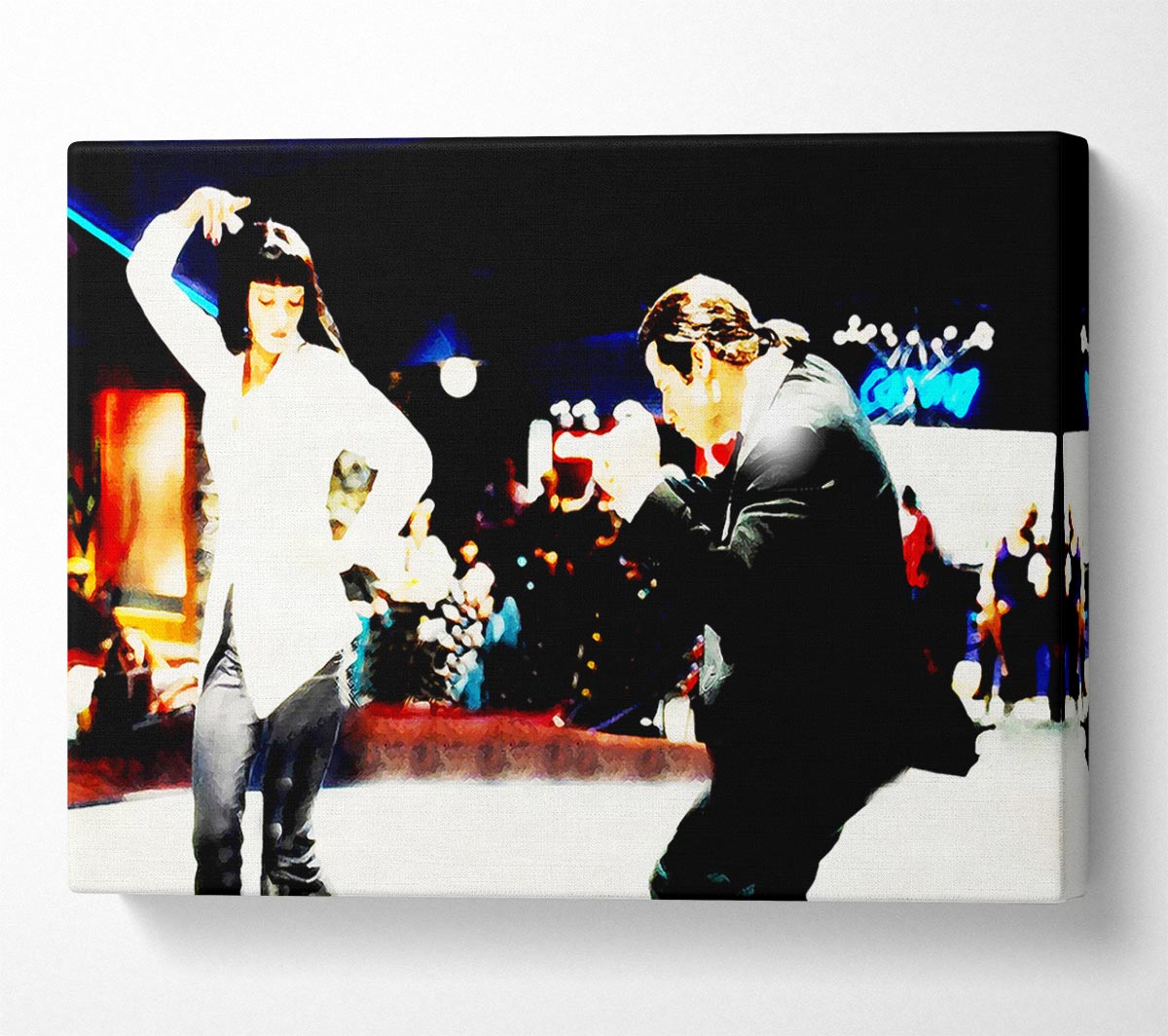 Pulp Fiction Dance Off Mia Canvas Wall Art
