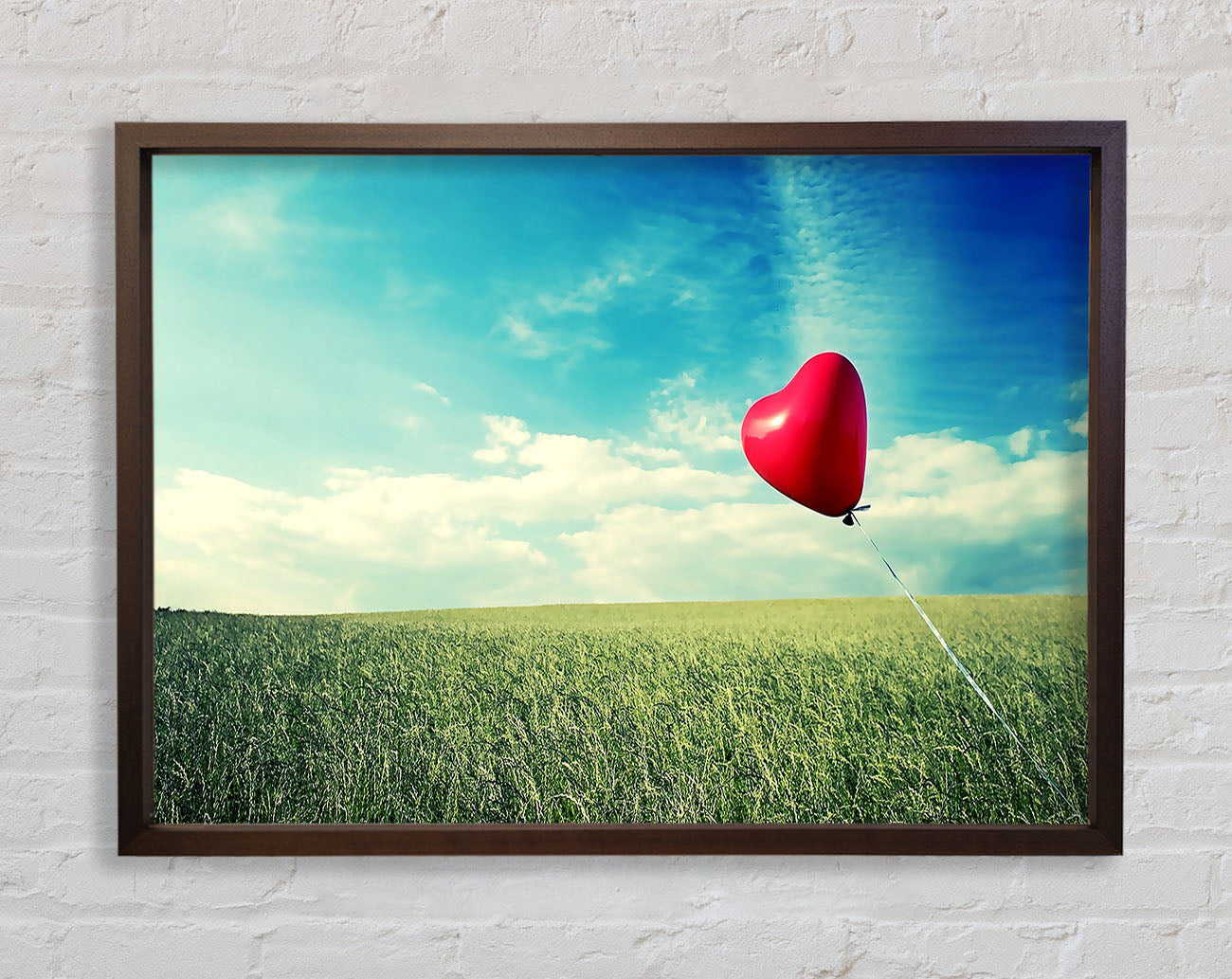Alone Heart Flying Framed Wall Art