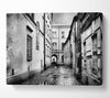 Venice Streets B n W Canvas Wall Art