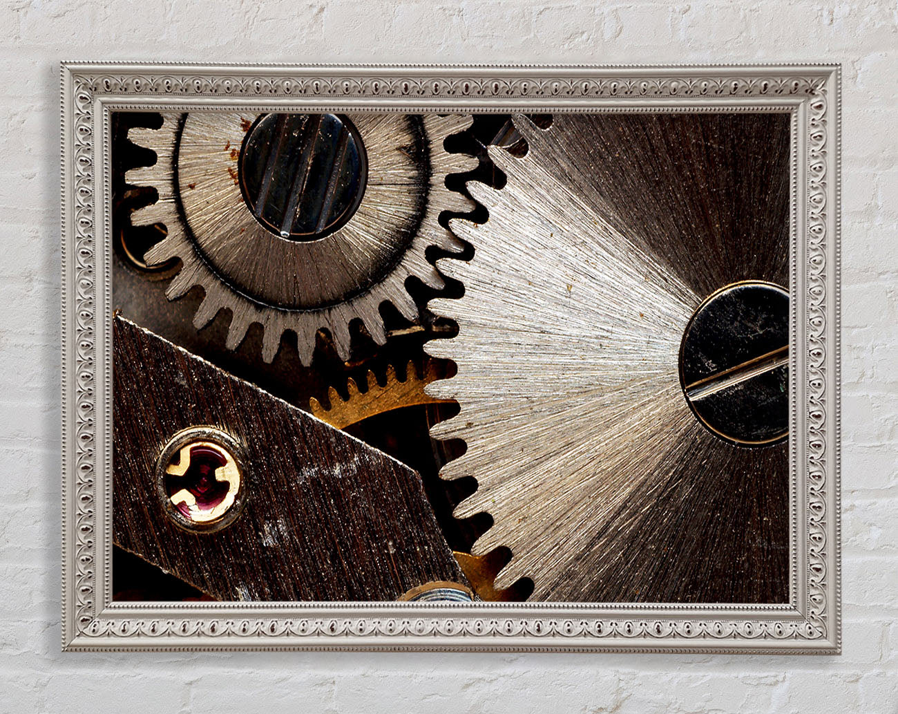 Cogs Of Time Framed Wall Art