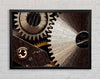 Cogs Of Time Framed Wall Art