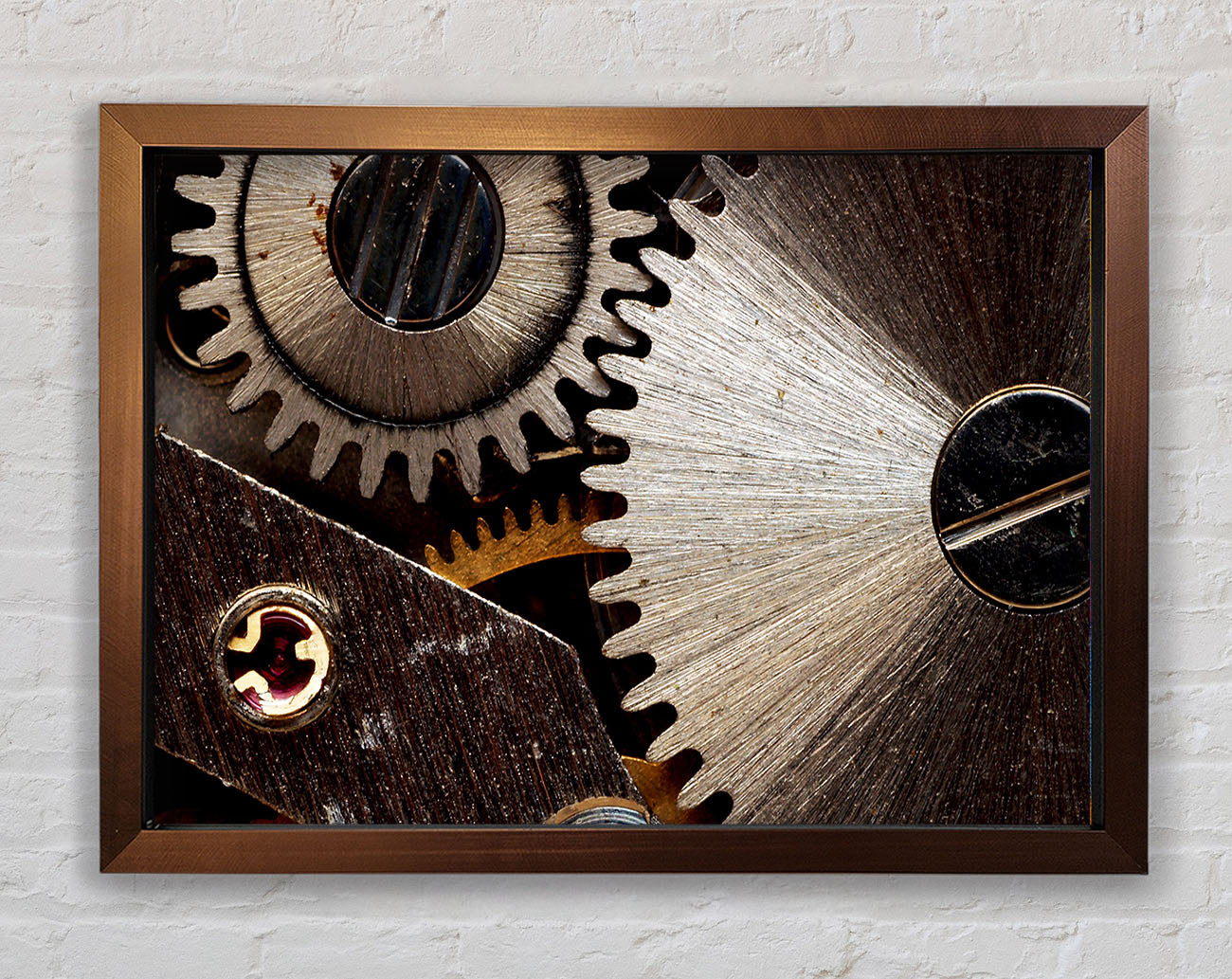 Cogs Of Time Framed Wall Art
