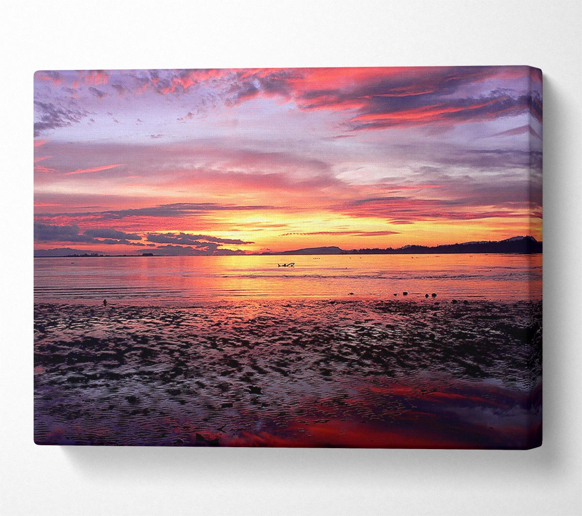 Sea Sunset Paradise Canvas Wall Art