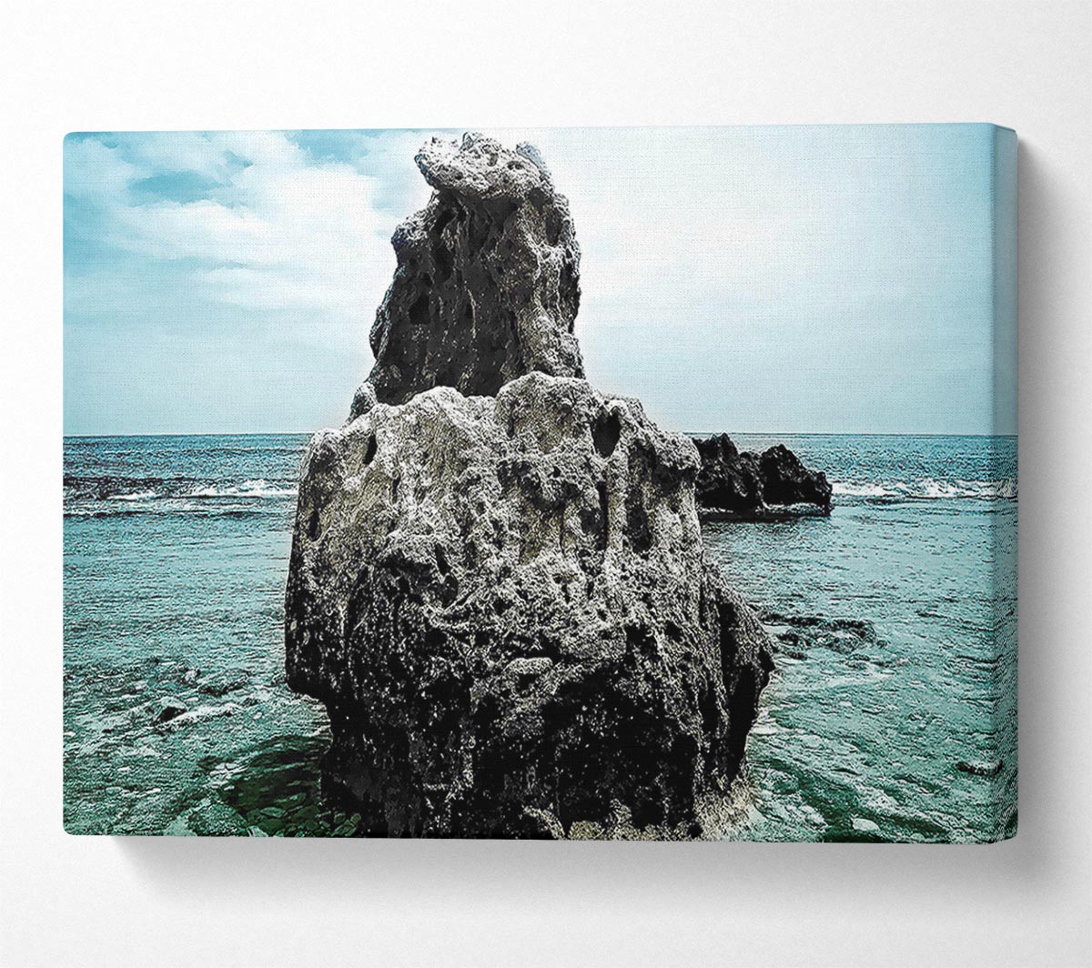 Big Rock Denia Beach Spain Canvas Wall Art