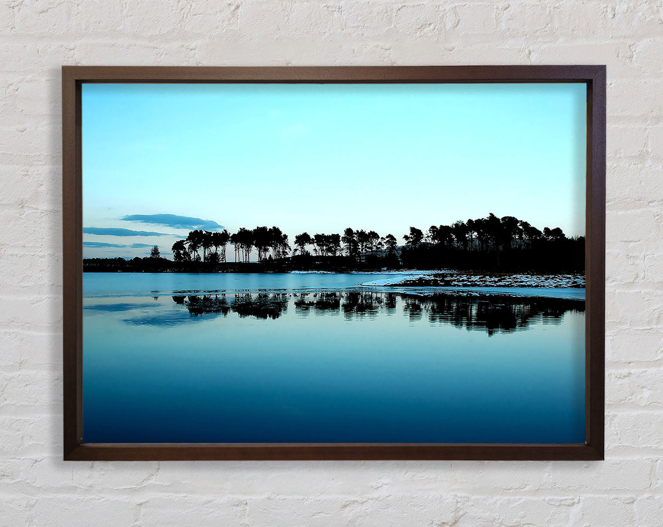 Cold Winter Ocean Framed Wall Art