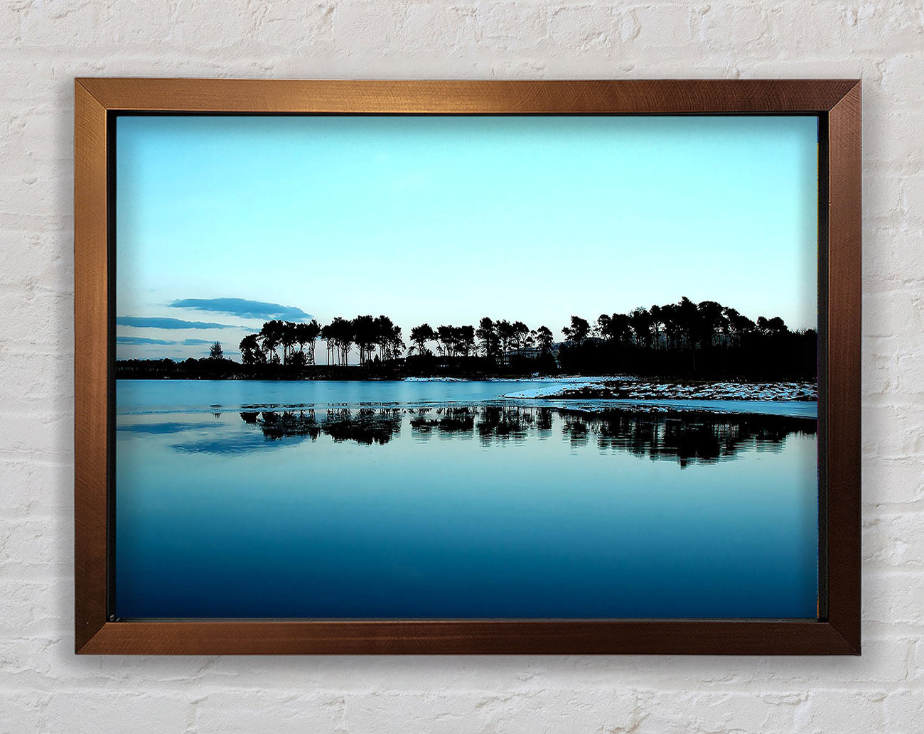Cold Winter Ocean Framed Wall Art
