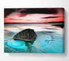 Swell Around The Rocky Ocean Canvas Wall Art