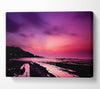 Purple Night Sky Canvas Wall Art