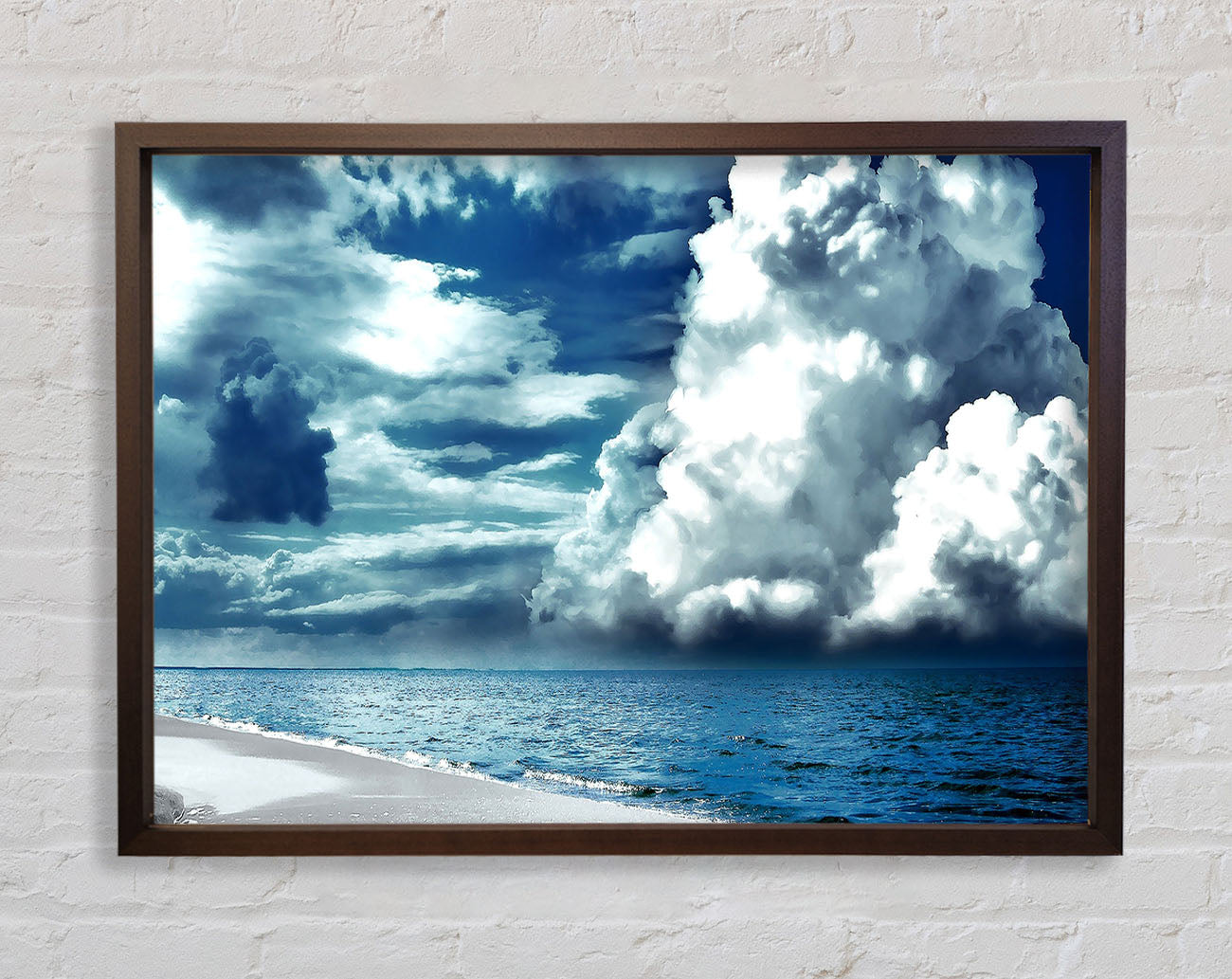 Cloudy Sky Seaside Framed Wall Art