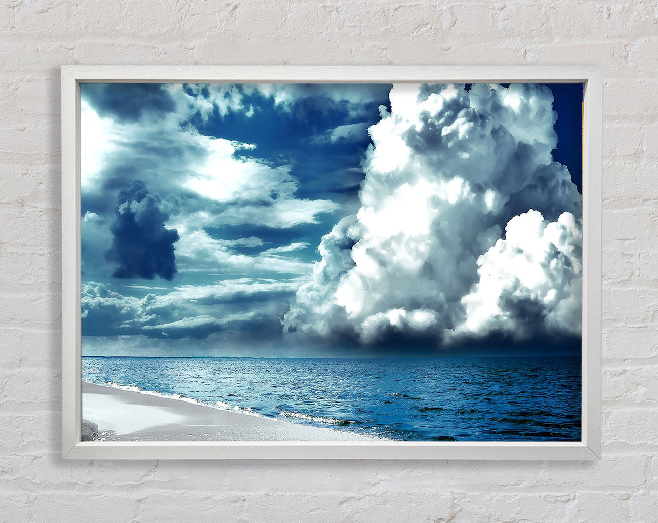 Cloudy Sky Seaside Framed Wall Art