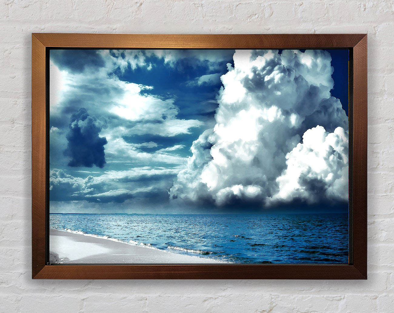 Cloudy Sky Seaside Framed Wall Art