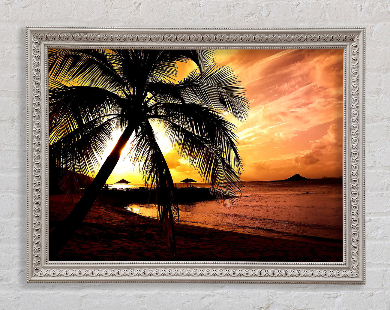 Beach Colours In Twilight Framed Wall Art