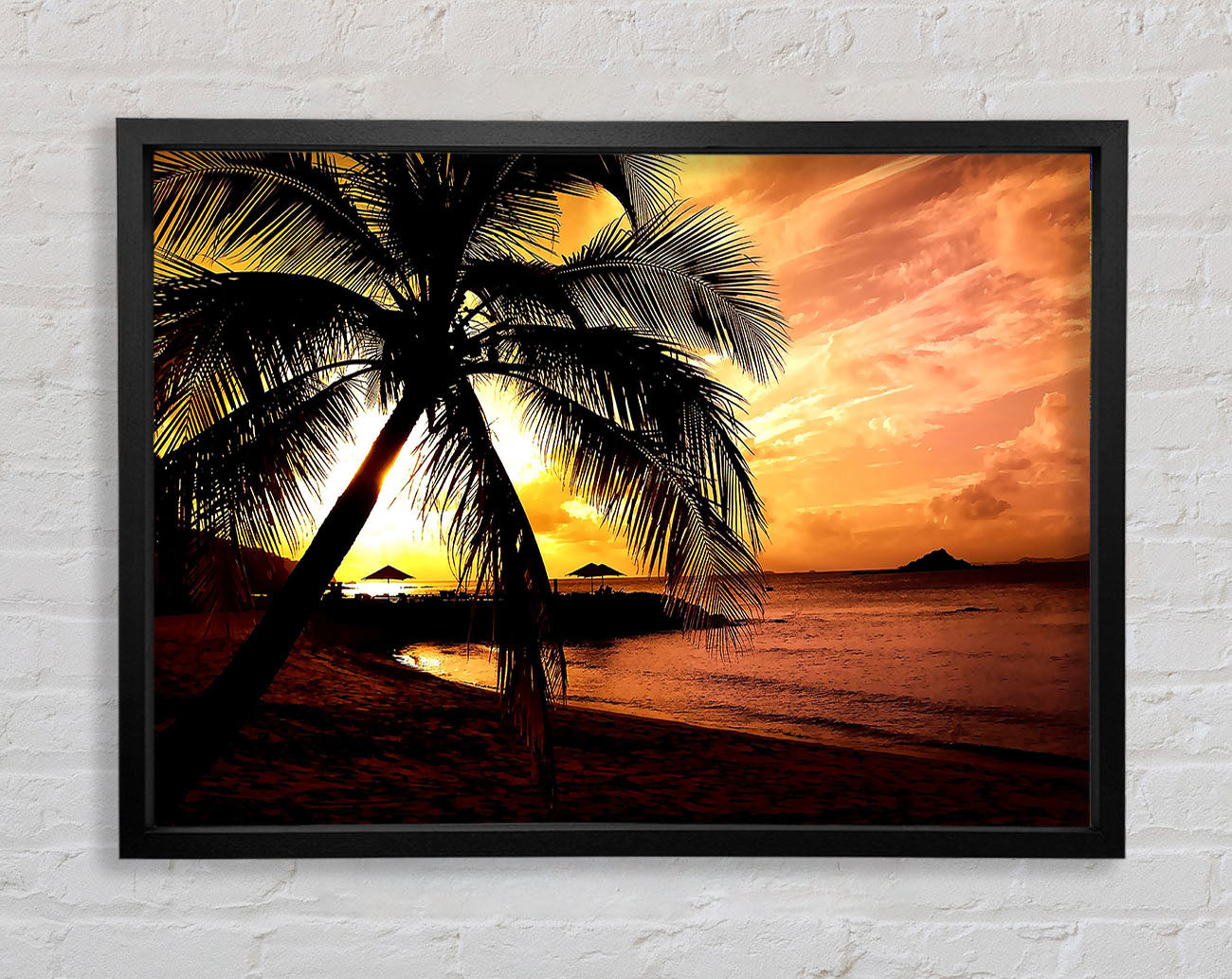 Beach Colours In Twilight Framed Wall Art