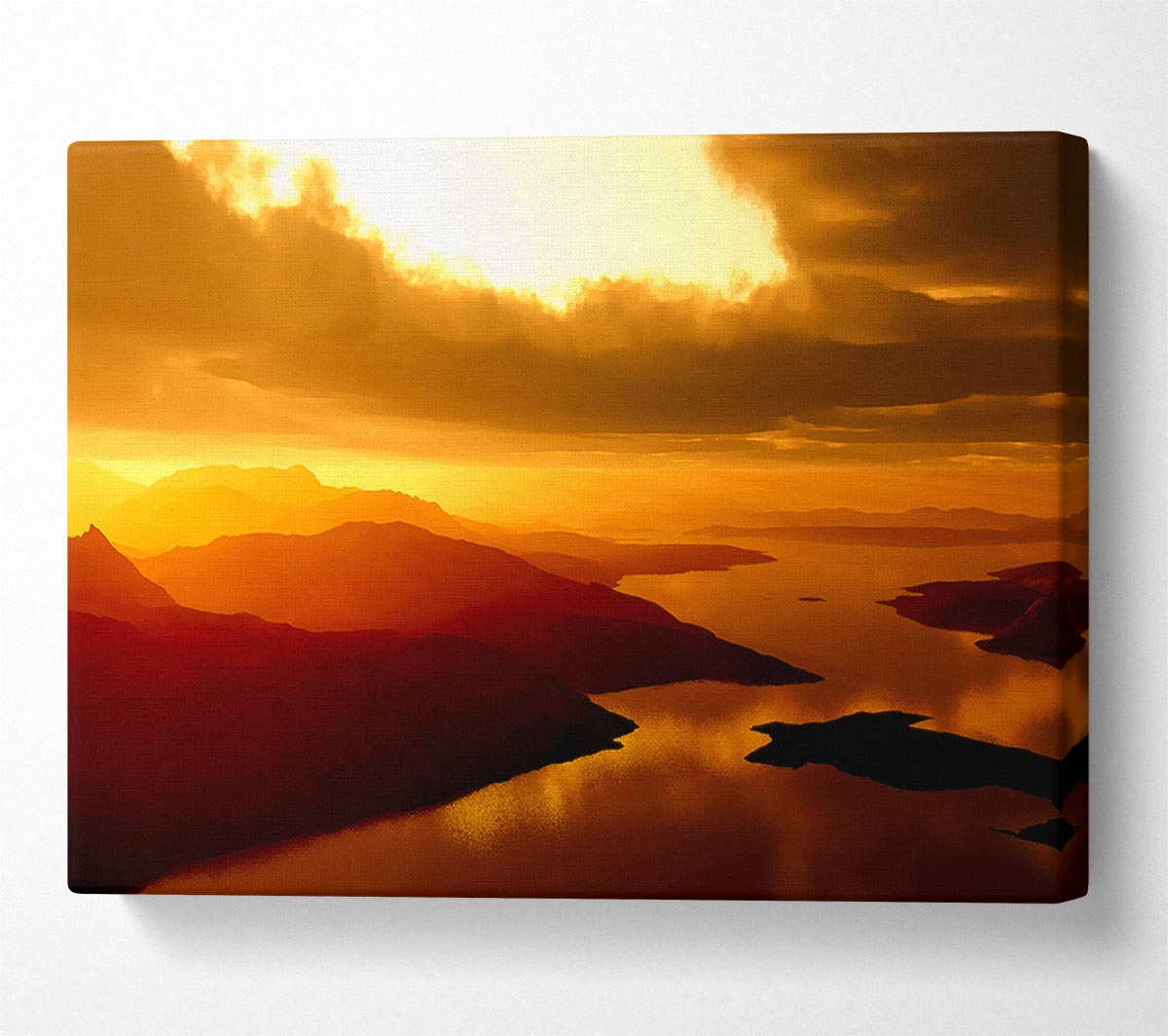 Calm Ocean Islands Canvas Wall Art