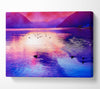 Mountain Lake At Daybreak Canvas Wall Art