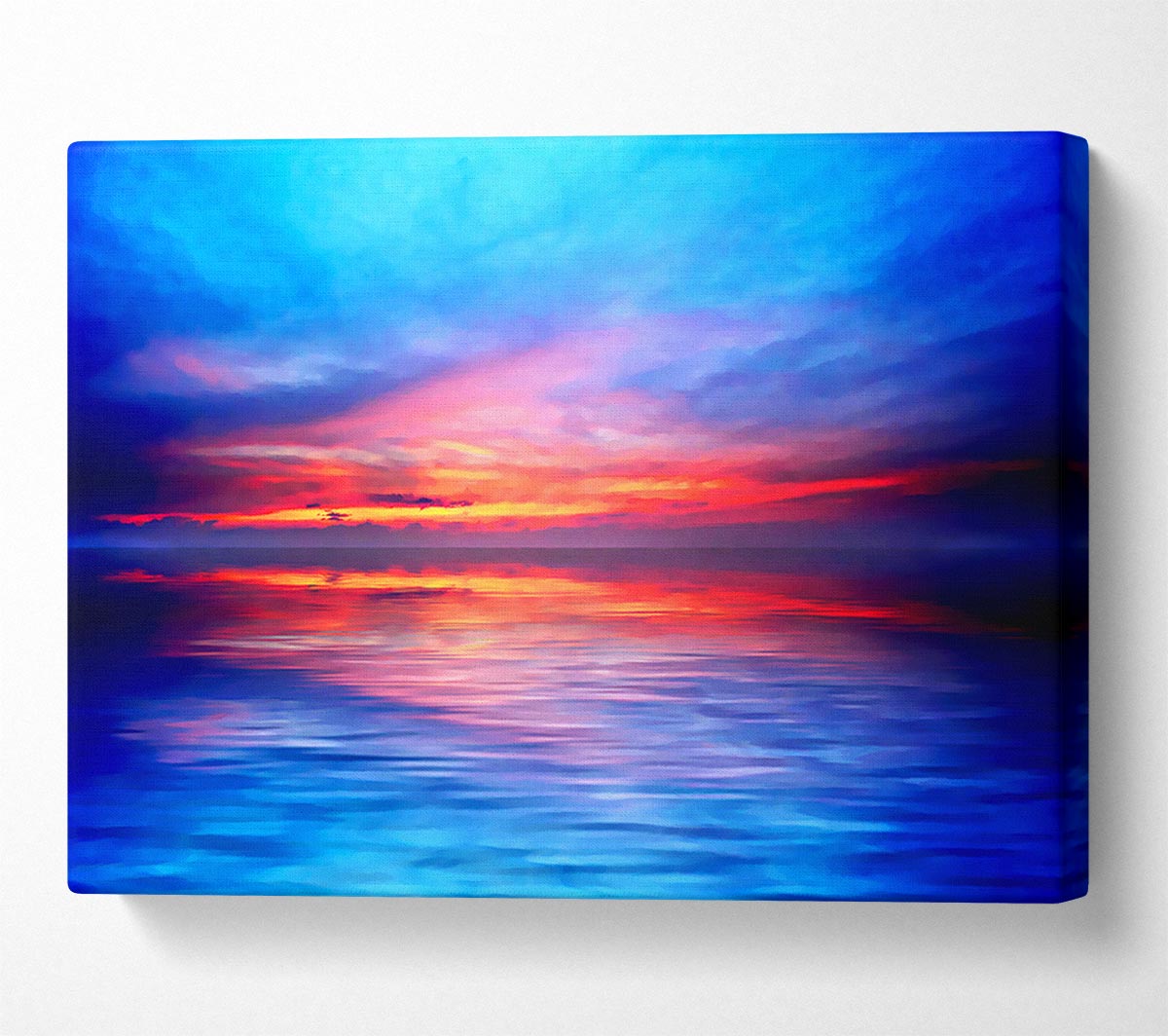 The Oceans Mirror Sky Canvas Wall Art