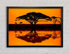 African Tree Reflection Framed Wall Art