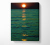Stunning Green Ocean Nights Canvas Wall Art