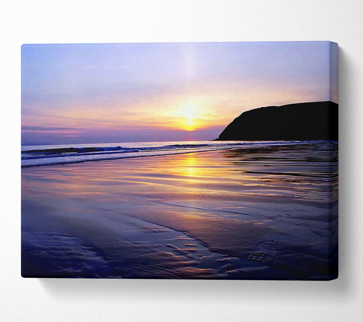Peaceful Ocean Daybreak Canvas Wall Art