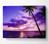 Lilac Pink Ocean Paradise Canvas Wall Art