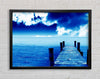 Boardwalk Ocean Blues Framed Wall Art