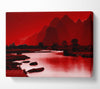 Red Paradise Island Canvas Wall Art