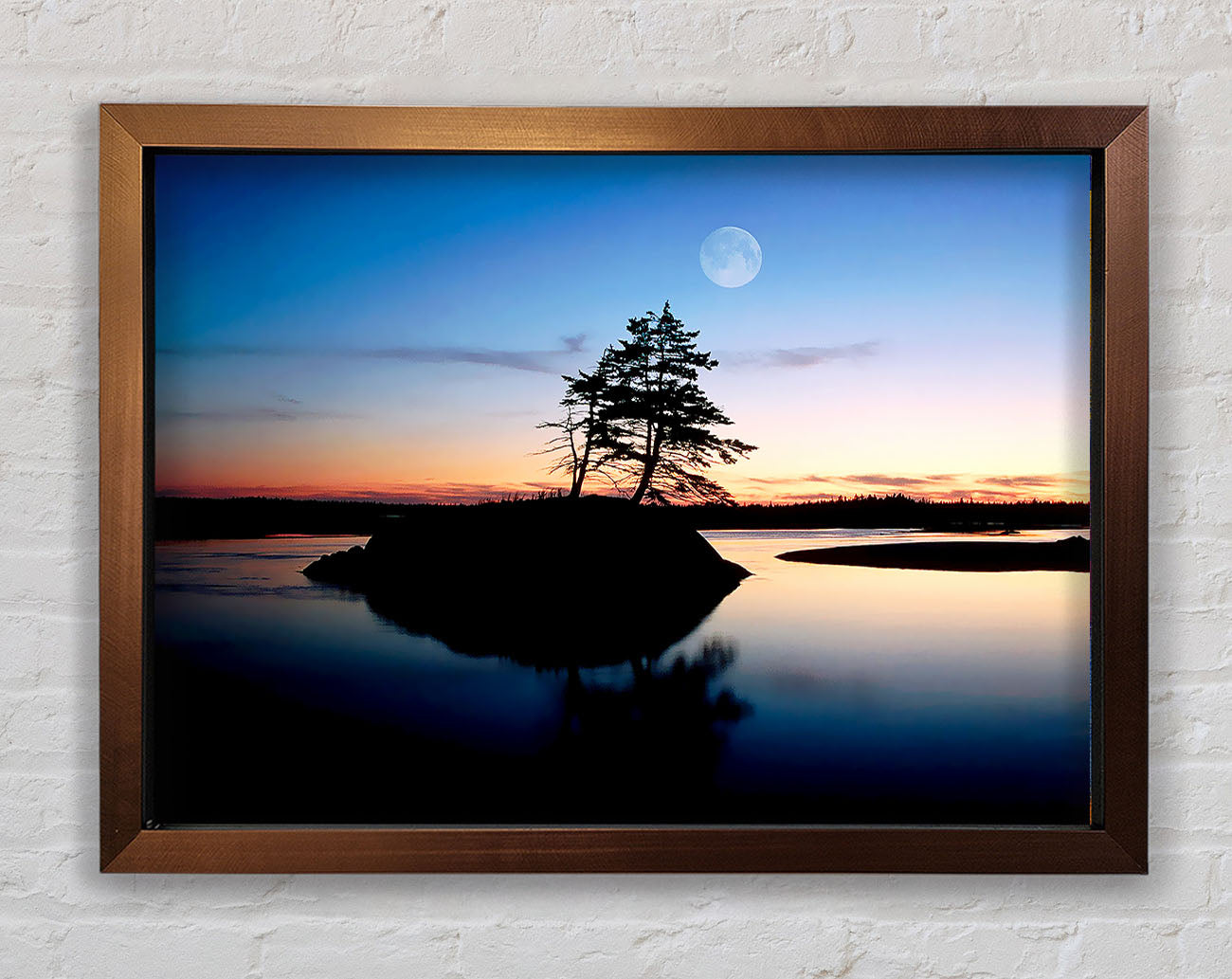 Blue Paradise Island Framed Wall Art