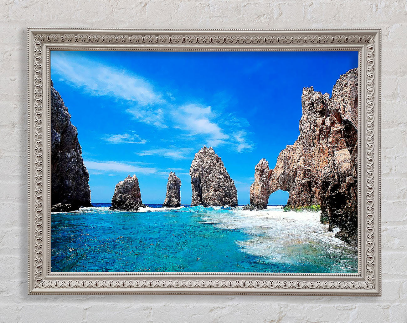Ancient Rocks Of Time Framed Wall Art