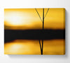 Golden Lake Reflections Canvas Wall Art
