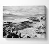 Rocks Of The Ocean Black And White Canvas Wall Art