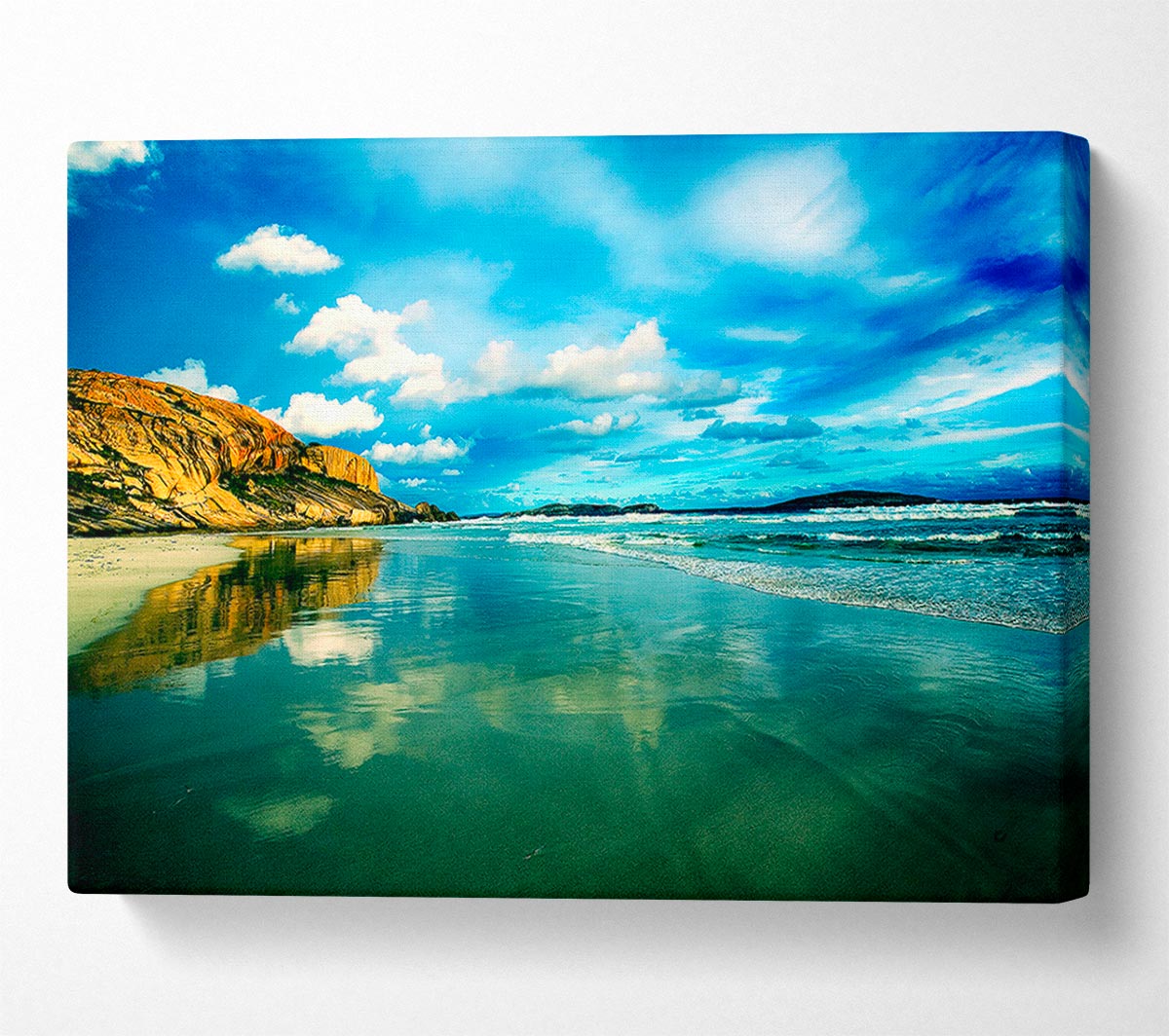 Serene Ocean Reflections Canvas Wall Art