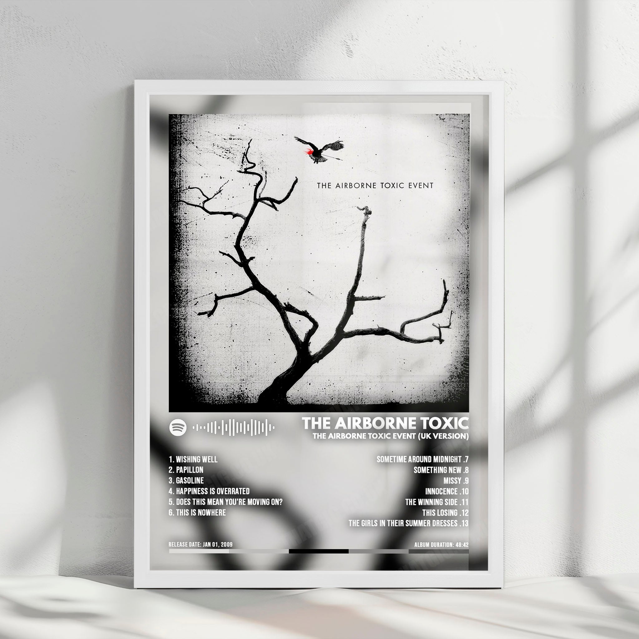The Airborne Toxic Event "The Airborne Toxic Event" Album Cover Poster - with Complete Tracklist