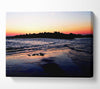 Sunset Behind The Ocean Rocks Canvas Wall Art